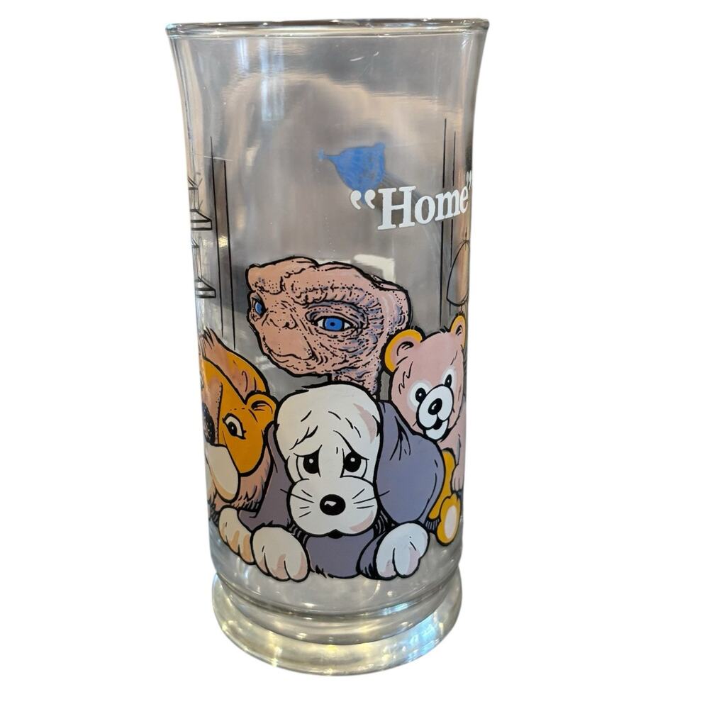 Vintage 1982 E.T. Extra-Terrestrial Pizza Hut Promo Drinking Glass Movie